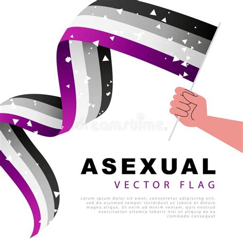 Bandera De Orgullo Asexual Un Colorido Logo De Una De Las Banderas De Lgbt Identificaci N