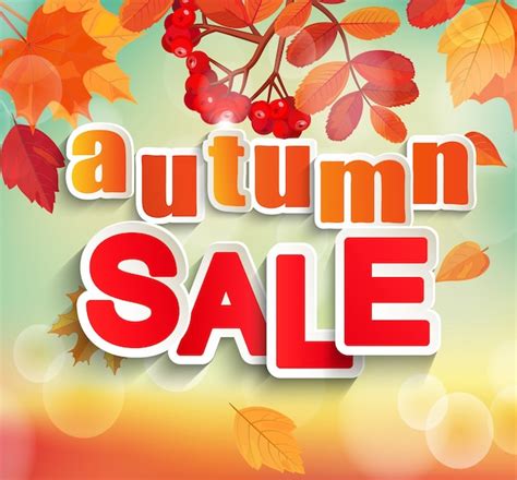 Premium Vector Autumn Fall Sale Design