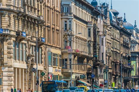 Historic Architecture Of Downtown Budapest Hungary Editorial Stock