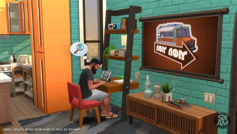 Small Spaces Work From Home Cc Pack For The Sims 4 Sixam Cc