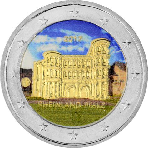 2 Euro Gedenkmünze Deutschland 2017 Bfr Porta Nigra Coloriert 1995