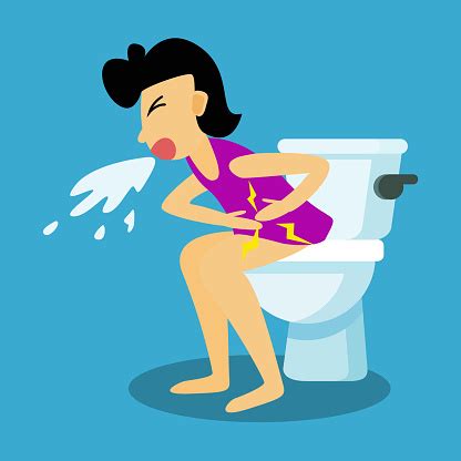 Getting food poisoning requires that food was ingested and was the cause of the illness. Diarrhea Food Poisoning Concept A Person Get Sick Of ...
