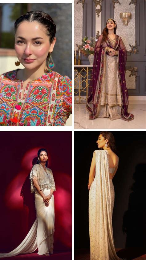 Hania Aamir To Saba Qamar Trending Eid Looks Of Pakistani Actresses