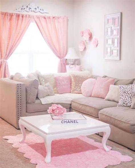 40 Stunning Shabby Chic Living Room Decor Ideas Pink Living Room
