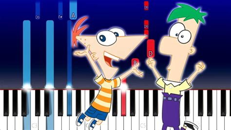 Phineas And Ferb Theme Song Piano Tutorial Youtube