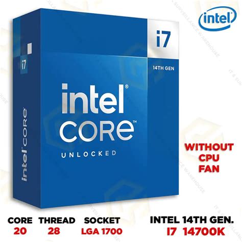Intel Pro I7 14th Gen Processor 14700k Inbuilt Graphic