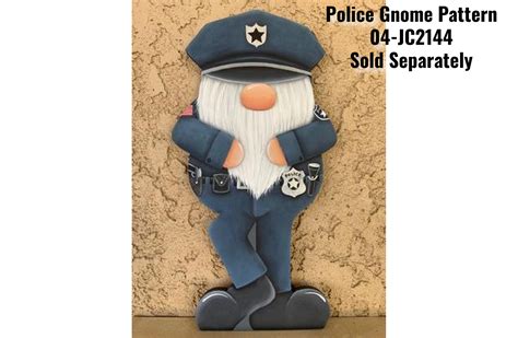 Police Gnome Plaque Gnomes Gnome Patterns Gnomes Crafts