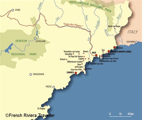 French Riviera Map