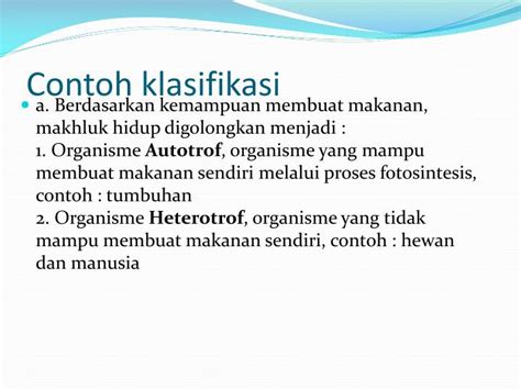 We did not find results for: Contoh Klasifikasi Makhluk Hidup Hewan Dan Tumbuhan ...