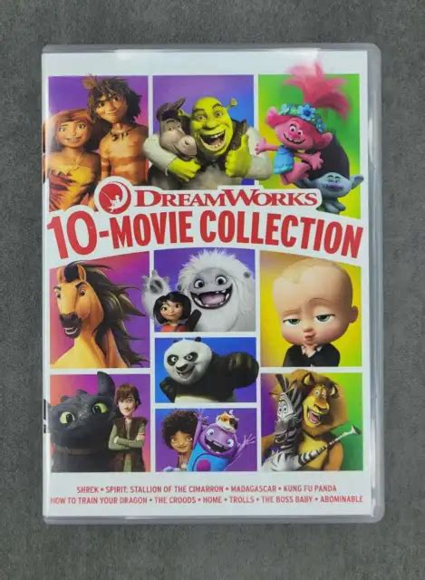 Dreamworks 24 Movie Collection Dvd Box Set R4 Shrek Dragon Trolls Pre