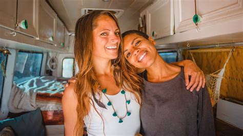 A black slip on with. VAN LIFE FEMALE COUPLE Q&A | Get To Know Us | LGBTQ Travel ...