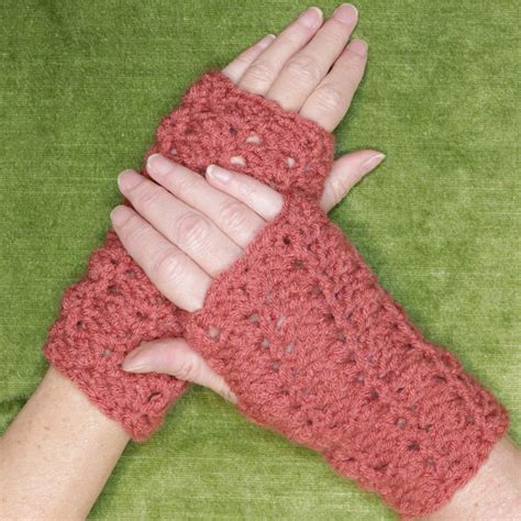 Sober Granny in a Spiral Crochet Fingerless Gloves - Easy to Follow Wr