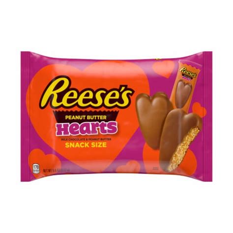 Reeses Milk Chocolate Peanut Butter Cup Hearts Snack Size Valentine