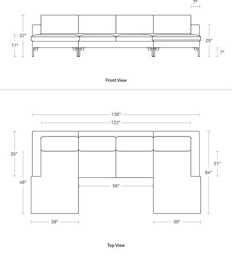 Typical Sectional Sofa Dimensions Tutorial Pics