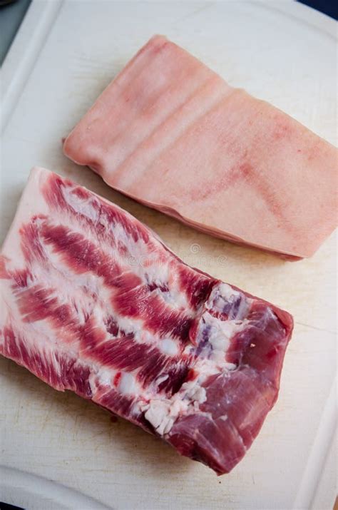 Raw Pork Belly Closeup Stock Image Image Of Traditional 50365563