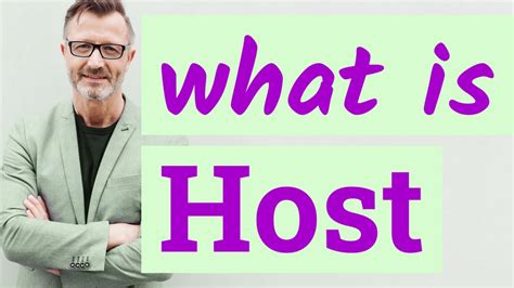 Host Meaning Of Host Youtube