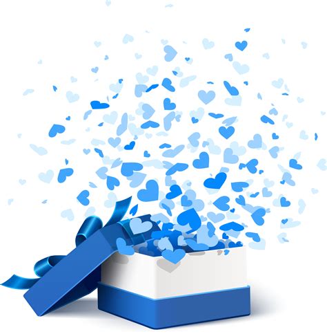 Box Blue Paper Vector Gift Png Image High Quality Clipart ...