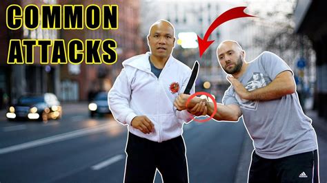 Self Defense Technique Against Common Knife Attacks Youtube