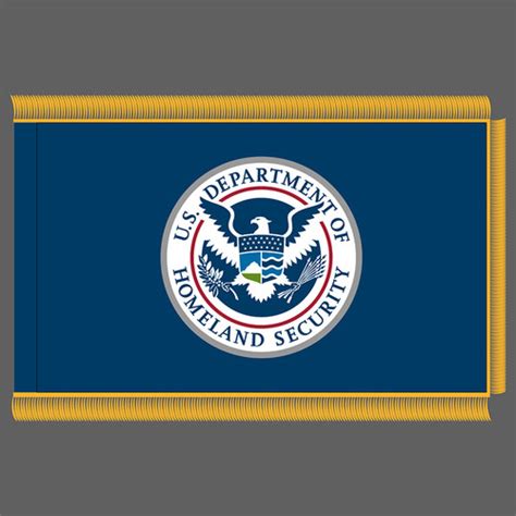 Department Of Homeland Security Fringed Flag