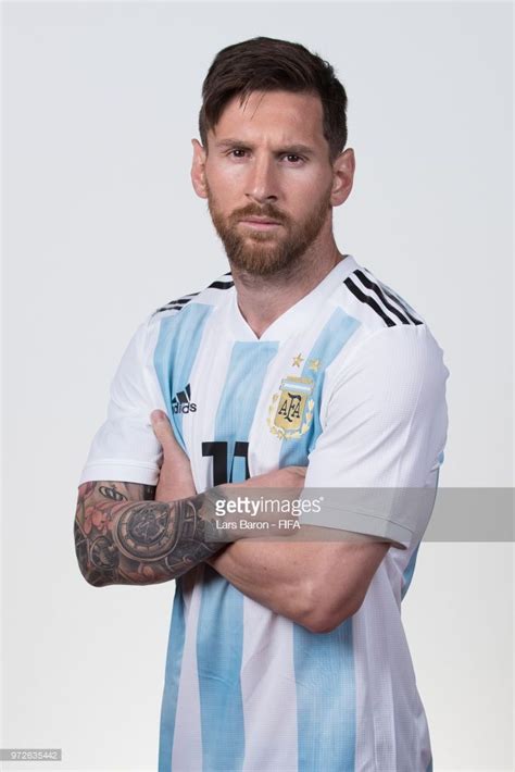 lionel messi of argentina poses for a portrait during the official fifa world cup 2018 portrait