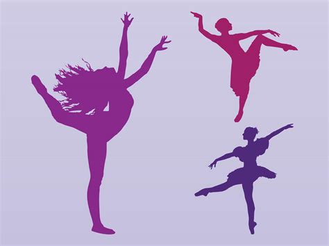 Dancing Girls Silhouettes Vector Vector Art And Graphics
