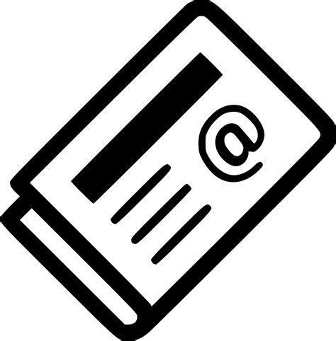 Free newsletter icons in various ui design styles for web and mobile. Newsletter Mail Svg Png Icon Free Download (#519011 ...