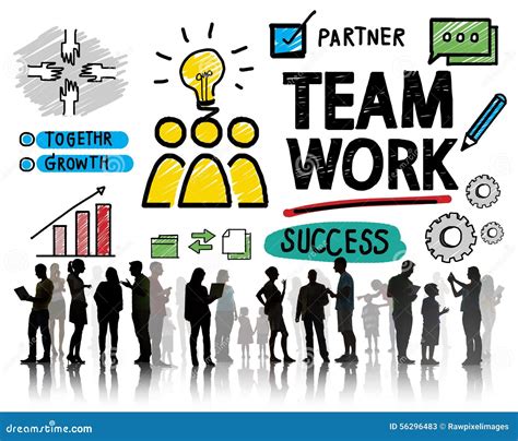 Team Teamwork Discussion Meeting Planning Concept Stock Image
