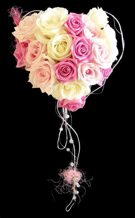 Avalanche Sweet Avalanche And Aqua Heart Shaped Rose Bouquet By Rosie