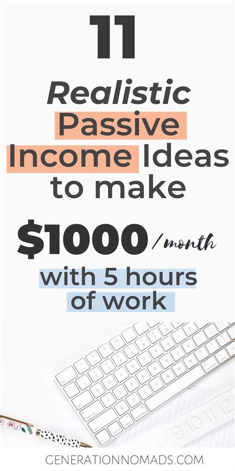11 Passive Income Ideas To Earn Extra Money Generation Nomads