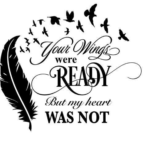 Your Wings Were Ready Feather Svg