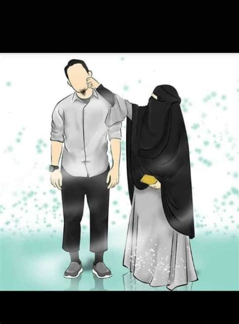 33 Gambar Kartun Islami Suami Istri Gambar Kartun Ku