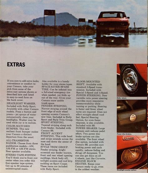 1969 Chev Camaro Brochure