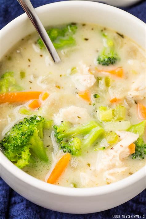 Chicken Broccoli Soup Courtneys Sweets
