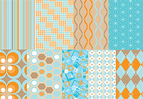 Funky Retro Vector Pattern Pack 31092 Vector Art At Vecteezy