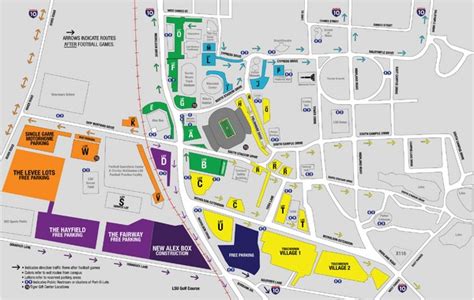 Lsu Stadium And Parking Map Baton Rouge La Us • Mappery