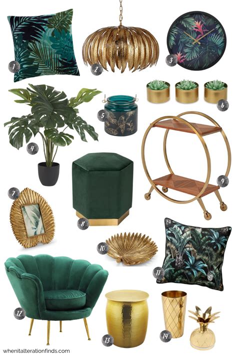 Collection by keya • last updated 6 days ago. Get the Look: Tropical Velvet Luxe | Decor, Living room ...