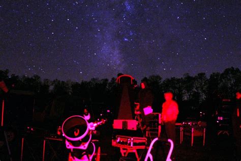 Astronomy Observers At Cherry Springs State Park In Pennsylvania With