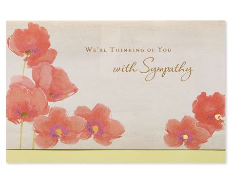 Paper And Party Supplies Blank Cards With Deepest Sympathy Single 4x6