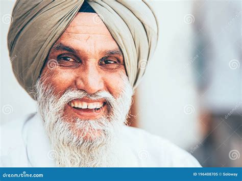 Amritsar India â€ August 15 2016 Smiling Sikh Portrait In The