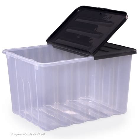 Stylish Pack Of 10 133 Litre Extra Large Plastic Storage Boxes Wham