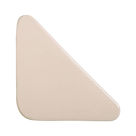 Cobogó Bauhaus Triângulo Nude em Cerâmica Esmaltada 19 5x19 5x6 5 Cm