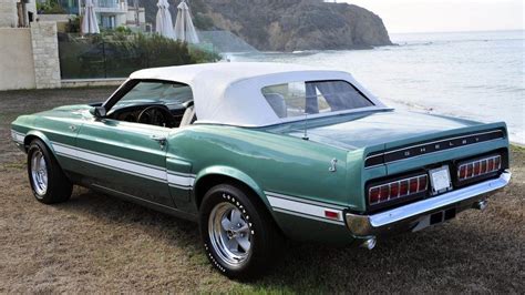 1969 Ford Mustang Shelby Gt 500 Convertible In Silver Jade Shelby