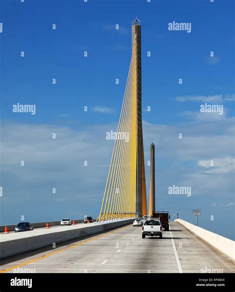 The Bob Graham Sunshine Skyway Bridge This Bridge Spans Tampa Bay Connecting St Petersburg And
