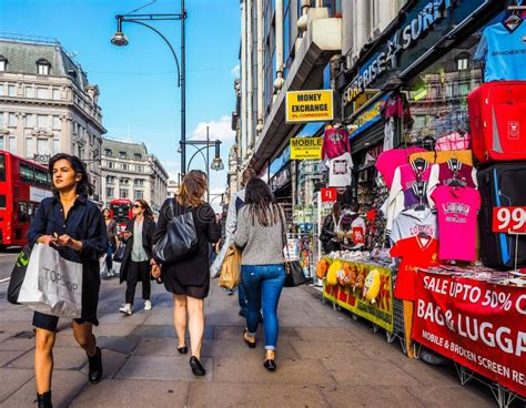 People In Oxford Street In London Hdr Editorial Stock Photo Image