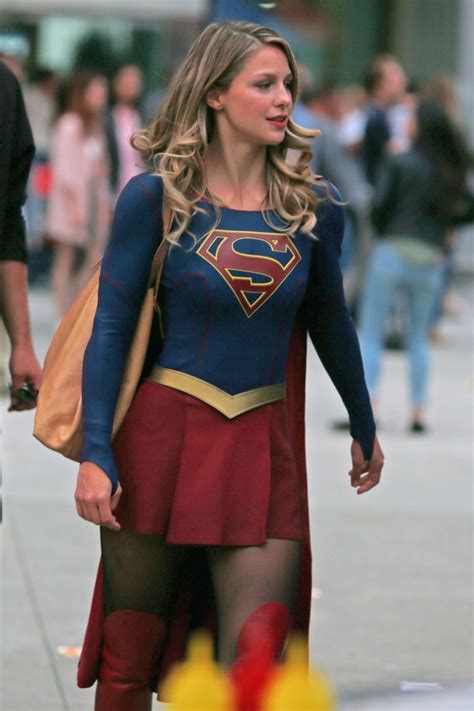 Melissa Benoist Supergirl Set In Downtown Vancouver 07 16 2017 • Celebmafia