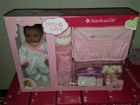 Brand New In A Box American Girl Bitty Baby 14 Piece Set Medium Skin