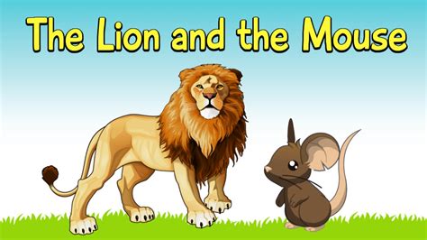 The Lion And The Mouse In English By Short Stories Youtube