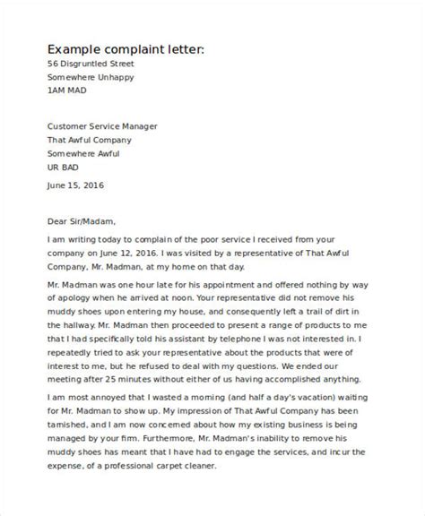 🌈 Example Of A Complaint Letter To A Company 11 Employee Complaint