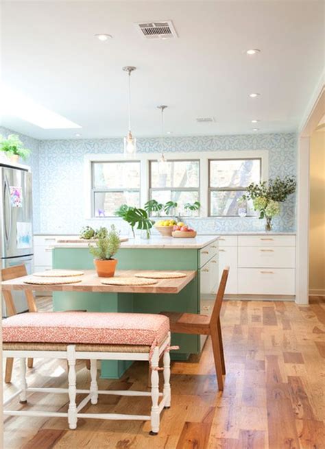 30 Kitchen Islands With Tables A Simple But Very Clever Combo