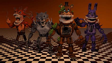My 3d Models Of The Twisted Animatronics Fivenightsatfreddys Twisted